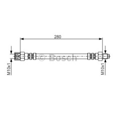 FREN HORTUMU ARKA MERCEDES W201 W202 W124 W126 W140 R129