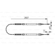 EL FREN TELİ SAĞ-SOL BOXER-JUMPER-DUCATO BOY:2827MM