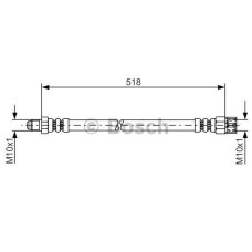 FREN HORTUMU ARKA MERCEDES VITO W638 96 03