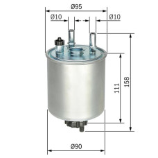 YAKIT FİLTRESİ KNG 1.5DCI 08 LGN III 1.5DCI-2.0DCI-3.0DCI 08