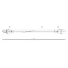 ARKA FREN HORTUMU SAG/SOL VOLVO S60 I 00>10 S80 I 08>06 V70 II 00>07 XC70 00>07