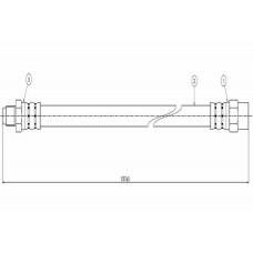 FREN HORTUMU ARKA MERCEDES VITO W638 96 03