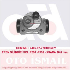 FREN SİLİNDİRİ P206 1.4 98-02 P306 1.4-1.6-1.8-1.9 98-01 20.64mm