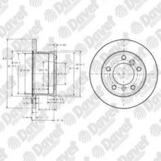 fren diski arka 5d 272mm sprinter lt35 96-