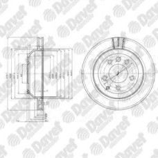 fren diski arka 5d 330mm q7 touareg 02-