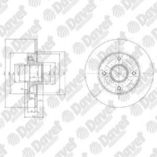 fren diski arka 4d 249mm rulmanli 307 c4 01-