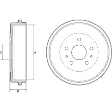 FREN KAMPANASI ARKA FORD B-MAX 12> TOURNEO-TRANSİT COURİER 14>24 DIş: 271mm/ iç:
