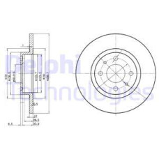 ON FREN DISKI TEMPRA-TIPO-MAREA-BRAVA-BRAVO 96 ALFA ROMEO 145-146 LANCIA DELTA-Y