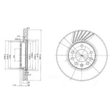 ÖN FREN AYNASI VECTRA B 96 02 SAAB 9-2/9-3 93 03 288x25x7DLxHAVALI 32025723-5693