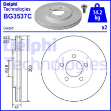 FREN DİSKİ ÇİFTLİ PAKET - BOYALI. DELİKLİ ÖN FORD // JAGUAR; MONDEO // X TYPE 10