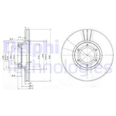 ÖN FREN AYNASI RENAULT MASTER II 98 06 OPEL MOVANO A 98 06 280x24 HAVALI 6 DELİK