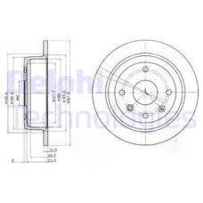 ARKA FREN DİSKİ AVEO 05 13 LACETTI 2005 NUBIRA 2005 OPTRA 2003-2008 257X10.5X60X