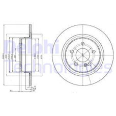 FREN DISKI ARKA MERCEDES W204 S204 C204 C207 A207