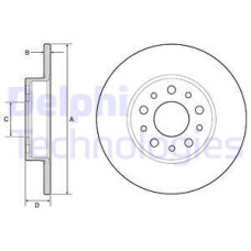 FREN DİSKİ ARKA FIAT 500 L 12> EGEA 15> 1.0 1.3 MTJ 1.4 1.6 MTJ 15> 251x41x5 DEL