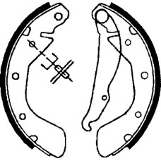 ARKA PABUÇ BALATA CORSA B 3.93-9.00 CORSA C 00-12.09 TIGRA 1.4 1.6 94-00 ASTRA F