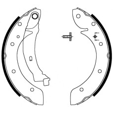 ARKA FREN BALATASI PABUÇ PEUGEOT PARTNER 96>15 P405 87>97 CITROEN BERLINGO 96>15