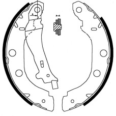 ARKA PABUÇ BALATA KNG 1.2 1.5DCİ 1.6 1.9 97 >05 > NISSAN PRIMERA 1.6 1.8 2.0TD 9