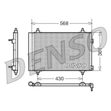 KLİMA KONDENSERİ BERLINGO-PARTNER-307-308-508-5008-3008-C4-DS4-DS5 1.4-1.6-2.0 H