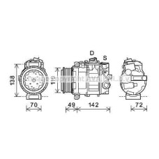 KLIMA KOMPRESORU MERCEDES G-CLASS W463 G 400 CDI 00 06