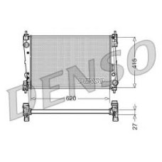 RADYATÖR CORSA D 05 PUNTO 05 BRAVO II 07 1.3 JTD-1.7CDTI MEK AC KLİMASIZ 620x395