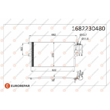 KLİMA RADYATÖRÜ KONDENSERİ VECTRA B 95-02