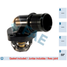 TERMOSTAT 89C P106-P306-PARTNER-BIPPER-BERLINGO-C2-C3-NEMO-SAXO-XSARA 1.1-1.4-1.