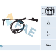 ÖN ABS TEKERLEK HIZ DEVİR SENSÖRÜ OPEL INSİGNİA A 08>17 1.4-1.4 LPG-1.6-1.6 T-1.