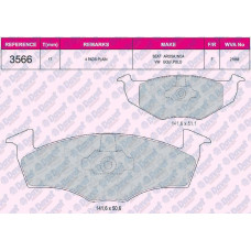 fren balatasi on wva 21866 volkswagen  polo fabia golf 1-4 1-6 1-9 95-