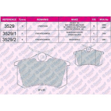 fren balatasi arka wva 20961renault megane ii peugeot p307 volkswagen golf iv pa