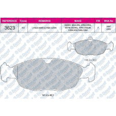 fren balatasi on wva 20547 fissiz opel corsa a b 95-