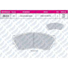 fren balatasi on wva 20895 honda civic dx sipecial hatchpack sedan x 1-3 84-87