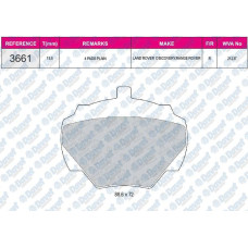 fren balatasi arka wva 21897 land rover discovery ranger 89-96