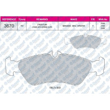 fren balatasi arka wva 21593  vw lt35 ii  mb sprinter 1996-