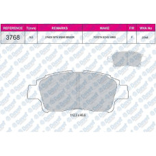 fren balatasi on wva 23348 toyota yaris 04-