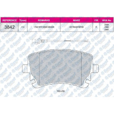 fren balatasi arka wva 23326  transporter t5  audi a6 2003-