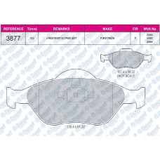 fren balatasi on wva 23203  fiesta v fusion ka 1-3 1-4 1-4tdci 2001-