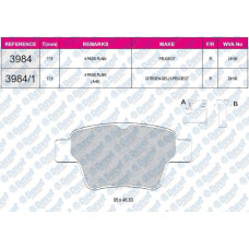 fren balatasi arka wva 24150 p307 c4 1-4 1-6 1-6hdi 2005-