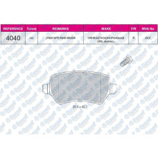 fren balatasi arka wva 23417 opel astra h 1-4 1-6 04=- hyundai ix20 1-4 16v 1-4c