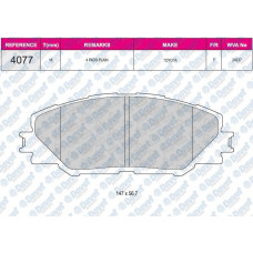 FREN BALATASI ON WVA 24337 TOYOTA RAV 4 III 2.0WT-I 2.2D 05-11 AURIS 1.4D 1.4WTI