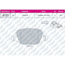 FREN BALATASI ARKA WVA 23517 FIAT LINEA 07->  ALFA ROMEO 147 156 1.6 1.9JTD 2.0