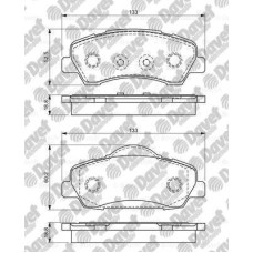 fren balatasi on p301-c elysee eb212vti 12v  ec516vti 16v p308 ii 2013- mand