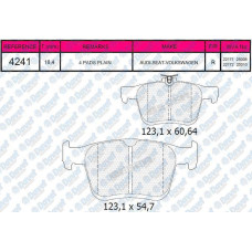 fren balatasi arka golf vii a3 1214tfsi-1620tdi 12--