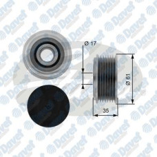 alternator kasnagi ford transit 2-4 td 00- 06-