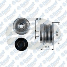 alternator kasnagi vito 108d 2-3 96-