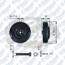 krank kasnagi-vw crafter 2-5d 98-03