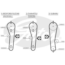 TRİGER KAYIŞI EKSANTRİK KAYIŞI SUZUKI ALTO 0.8L F8B SS80 SS85 SB308 3 silindir 8