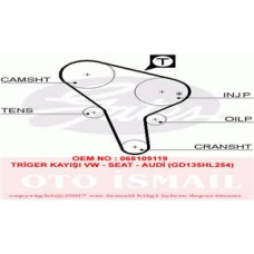 TRİGER KAYIŞI 135x254 AUDI VW GOLF 1.6D 8V 80-91 PASSAT1.6D 8V 81-88 TRANSPORTER