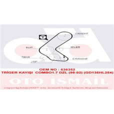 TRİGER KAYIŞI 136x254 COMBO1.7 DZL 98-02 GD136HL254 CT748