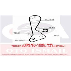 TRİGER KAYIŞI EKSANTRİK KAYIŞI TOYOTA COROLLA 1.3L 2E karbüratörlü EE90. EE100 8