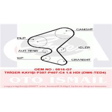 x TRİGER KAYIŞI 137x254 PEUGEOT PARTNER TEPE 206 207 307 308 407 1.6HDI BER C2 C